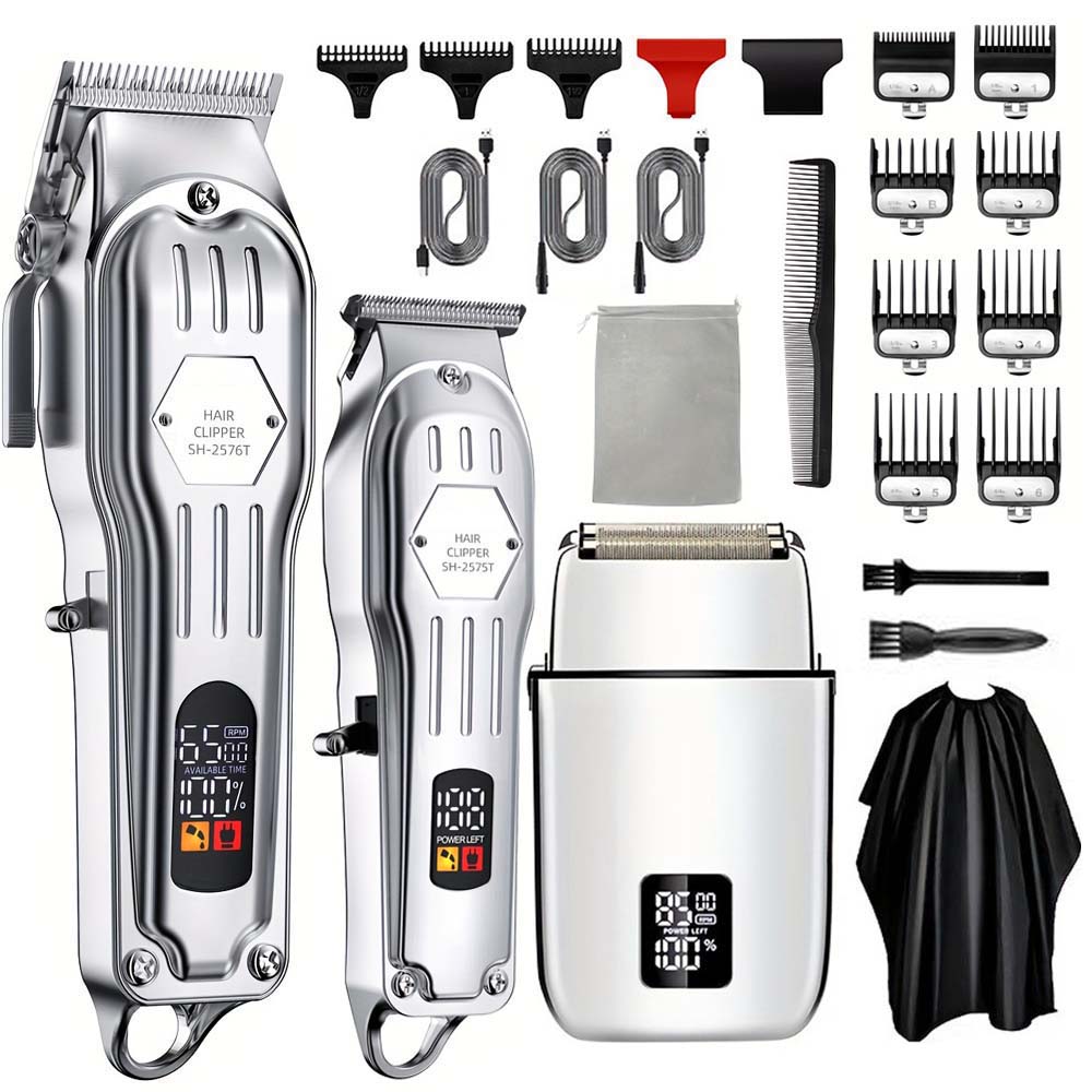 Men'S Grooming Set - Profesjonalny zestaw maszynki do strzyżenia i