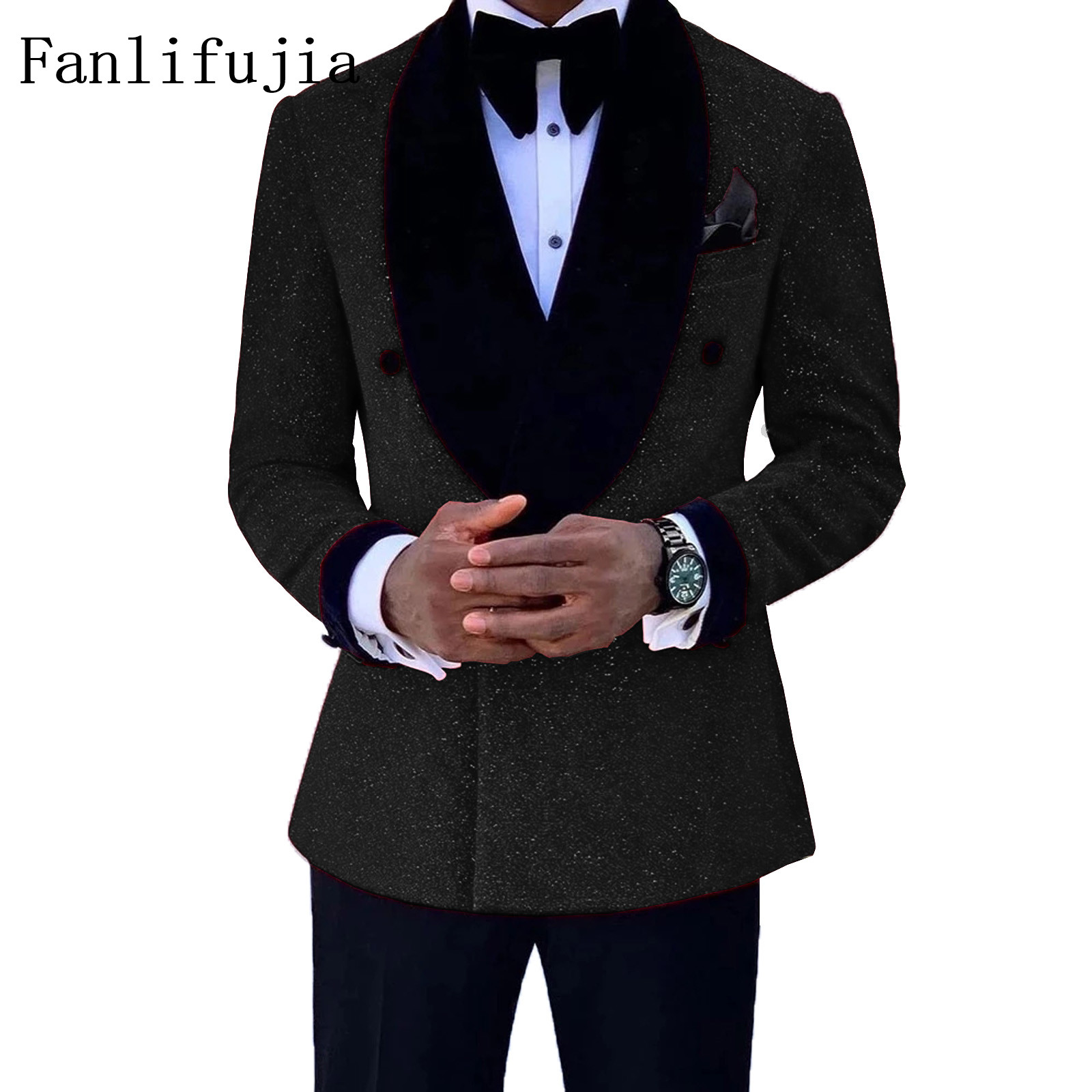 Mens Grooming Kit Luxury - Fanlifujia Luksusowe garnitury z czerwonym brokatem