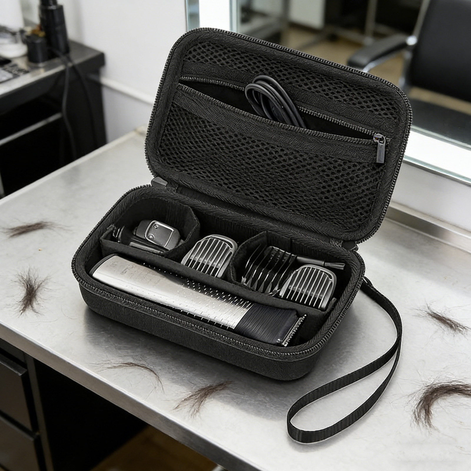 Men'S Grooming Bag - Twardy futerał na maszynkę do golenia,
