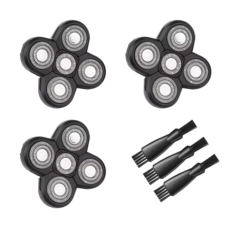 Men'S Grooming Trimmer - 5-ostrzowa obrotowa głowica do golarki, wymienne