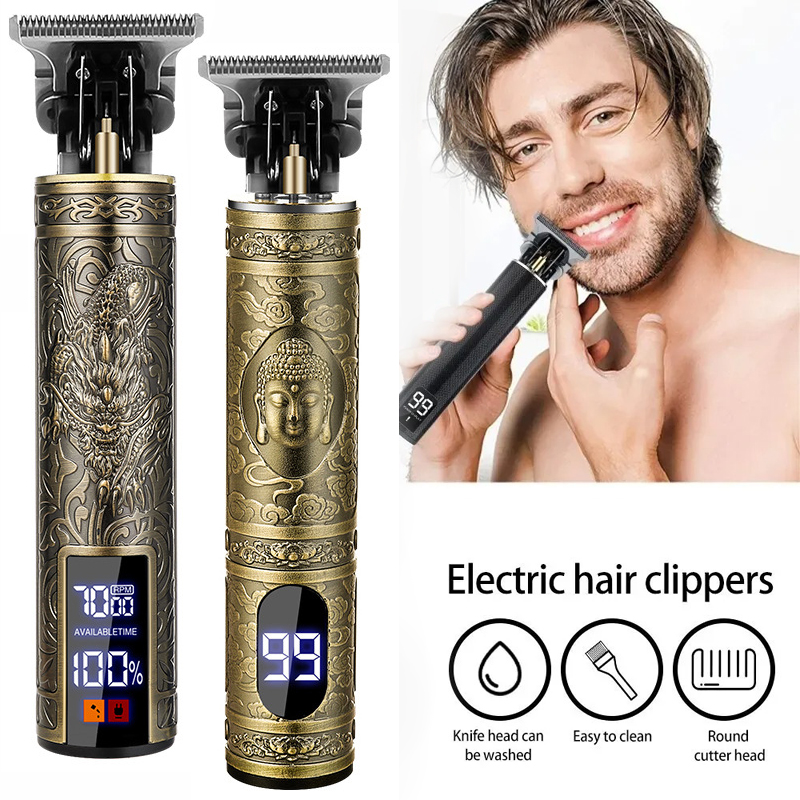 Men Grooming Hygiene - Bezprzewodowa maszynka do włosów T9, akumulatorowy