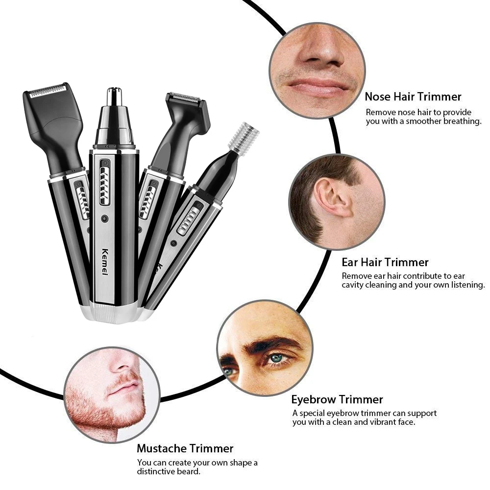 Kemei Trymer 4 w 1 dla mężczyz – Men Grooming Hygiene recenzja i cena
