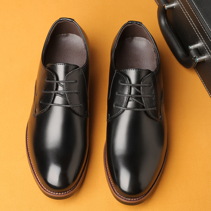 Męskie skórzane buty wizytowe, – Men Grooming Outfit recenzja i cena