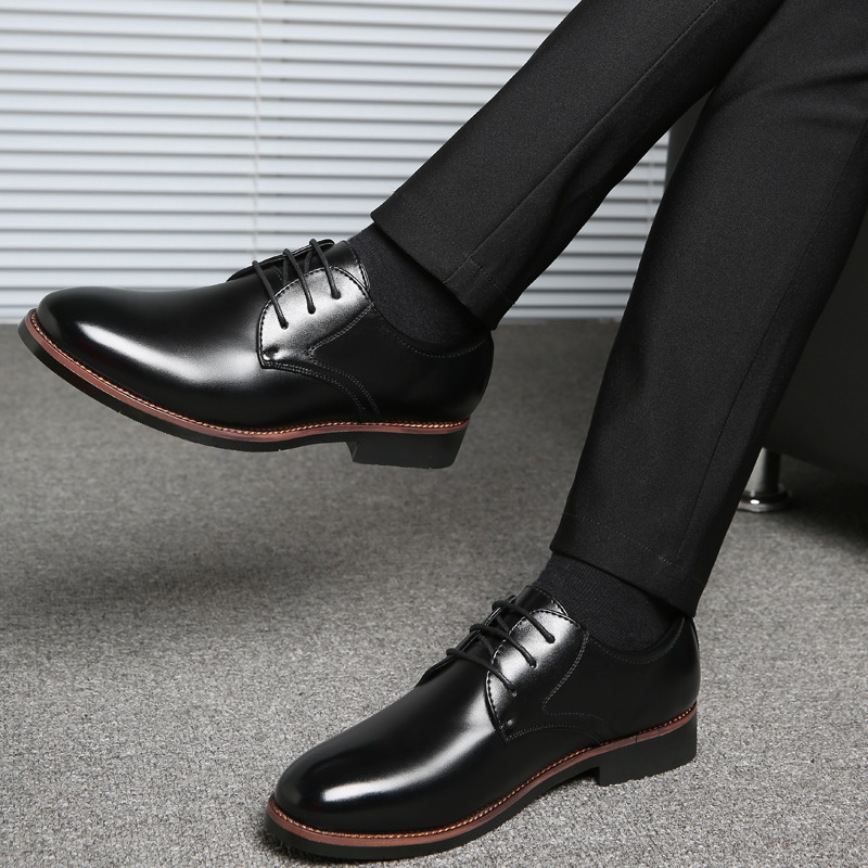 Męskie skórzane buty wizytowe, – Men Grooming Outfit recenzja i cena